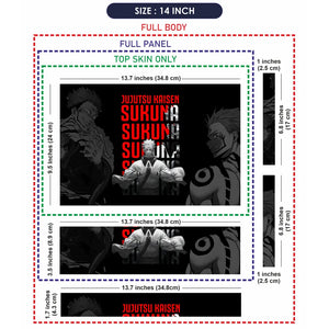 Jujutsu Kaisen Sukuna Tattoo Art Laptop Skin - View 7