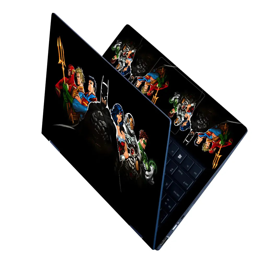 Justice League Dark Silhouettes Laptop Skin - View 2