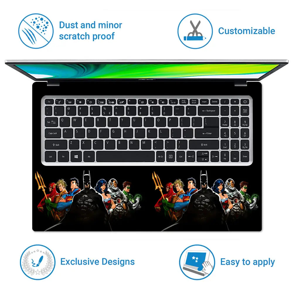 Justice League Dark Silhouettes Laptop Skin - View 5