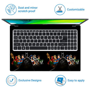 Justice League Dark Silhouettes Laptop Skin - View 5