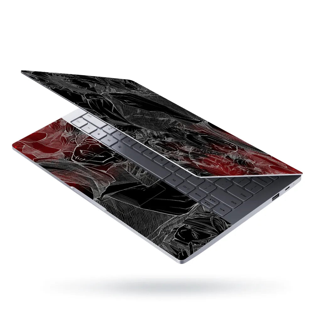 Kaisen Anime Black Laptop Skin - View 3