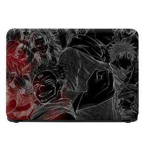 Kaisen Anime Black Laptop Skin - View 4