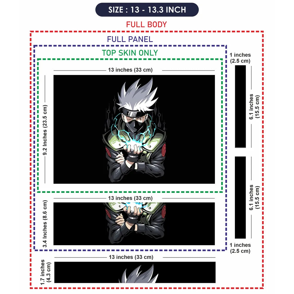 Kakashi Hatake Laptop Skin - View 6