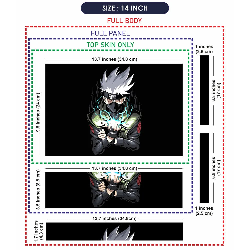 Kakashi Hatake Laptop Skin - View 7