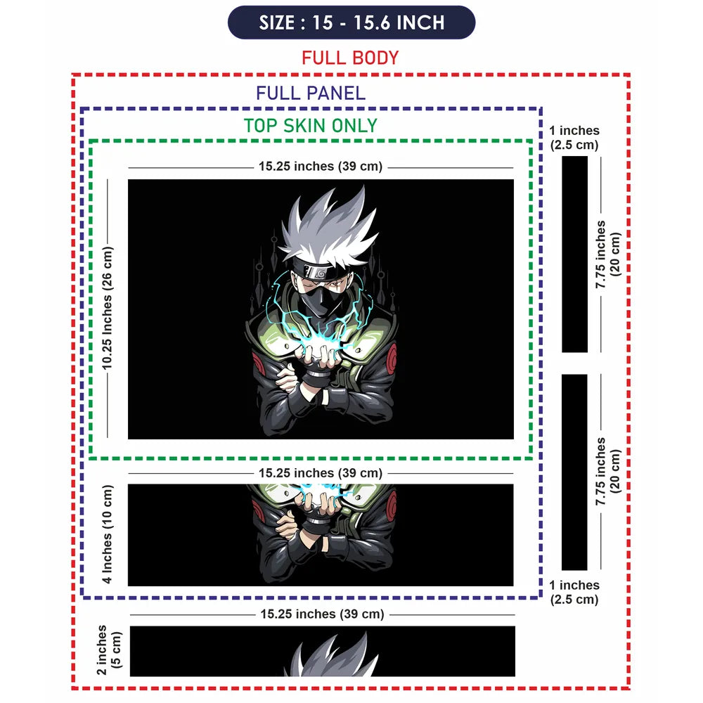 Kakashi Hatake Laptop Skin - View 8
