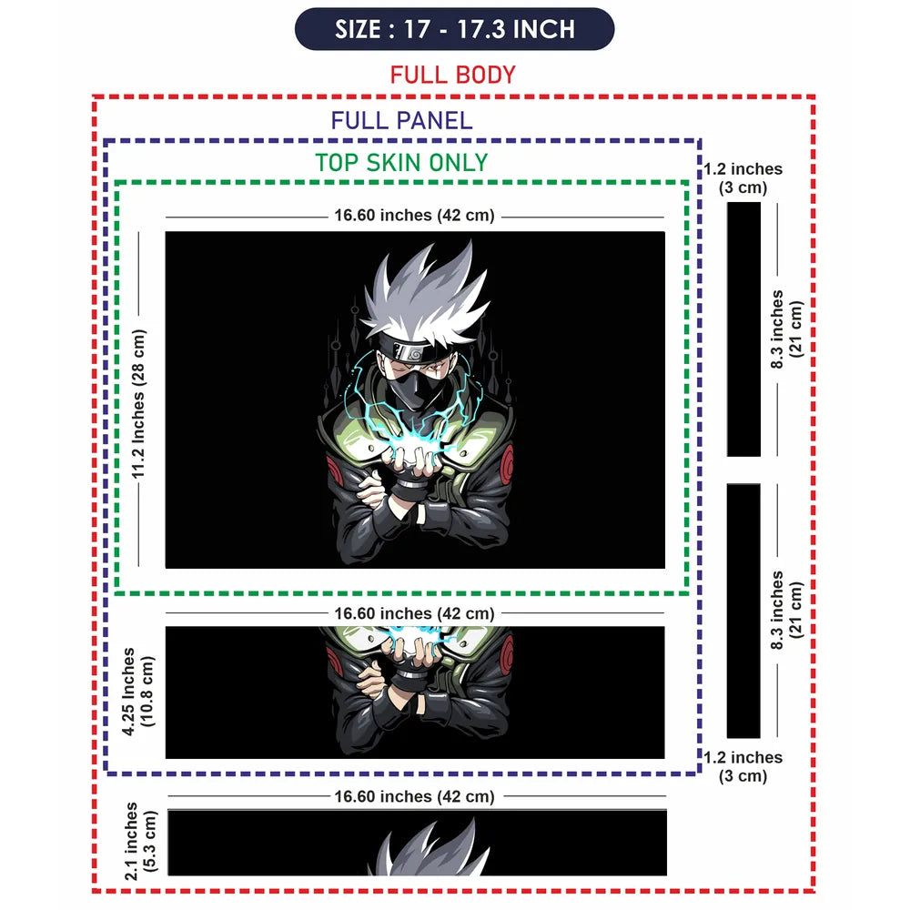 Kakashi Hatake Laptop Skin - View 9