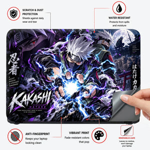 Kakashi Lightning Beneath the Moon Laptop Skin - View 4