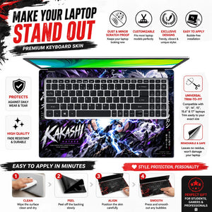 Kakashi Lightning Beneath the Moon Laptop Skin - View 5