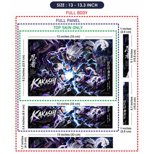 Kakashi Lightning Beneath the Moon Laptop Skin - View 6