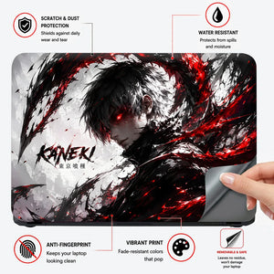 Kaneki Red Eye Tokyo Ghoul Laptop Skin - View 4