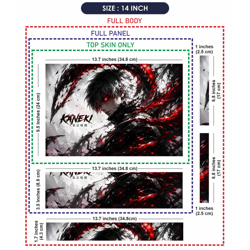 Kaneki Red Eye Tokyo Ghoul Laptop Skin - View 7