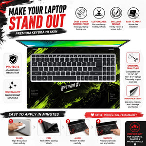 Kismat Badshah Mountain Neon Laptop Skin - View 5