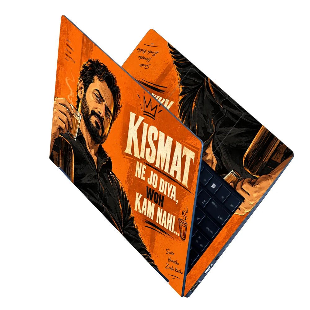 Kismat Chai Motivation Laptop Skin - View 2