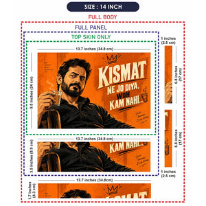 Kismat Chai Motivation Laptop Skin - View 7