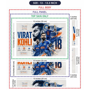 Kohli Chase Greatness Team India Laptop Skin - View 6
