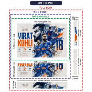 Kohli Chase Greatness Team India Laptop Skin - View 7