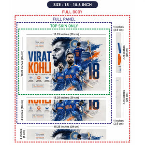 Kohli Chase Greatness Team India Laptop Skin - View 8