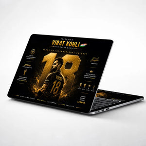 Kohli Chase Master Gold 18 Laptop Skin - View 1
