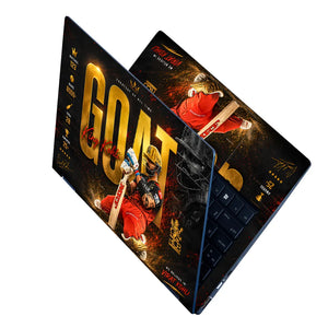 Kohli GOAT Gold RCB Laptop Skin - View 2
