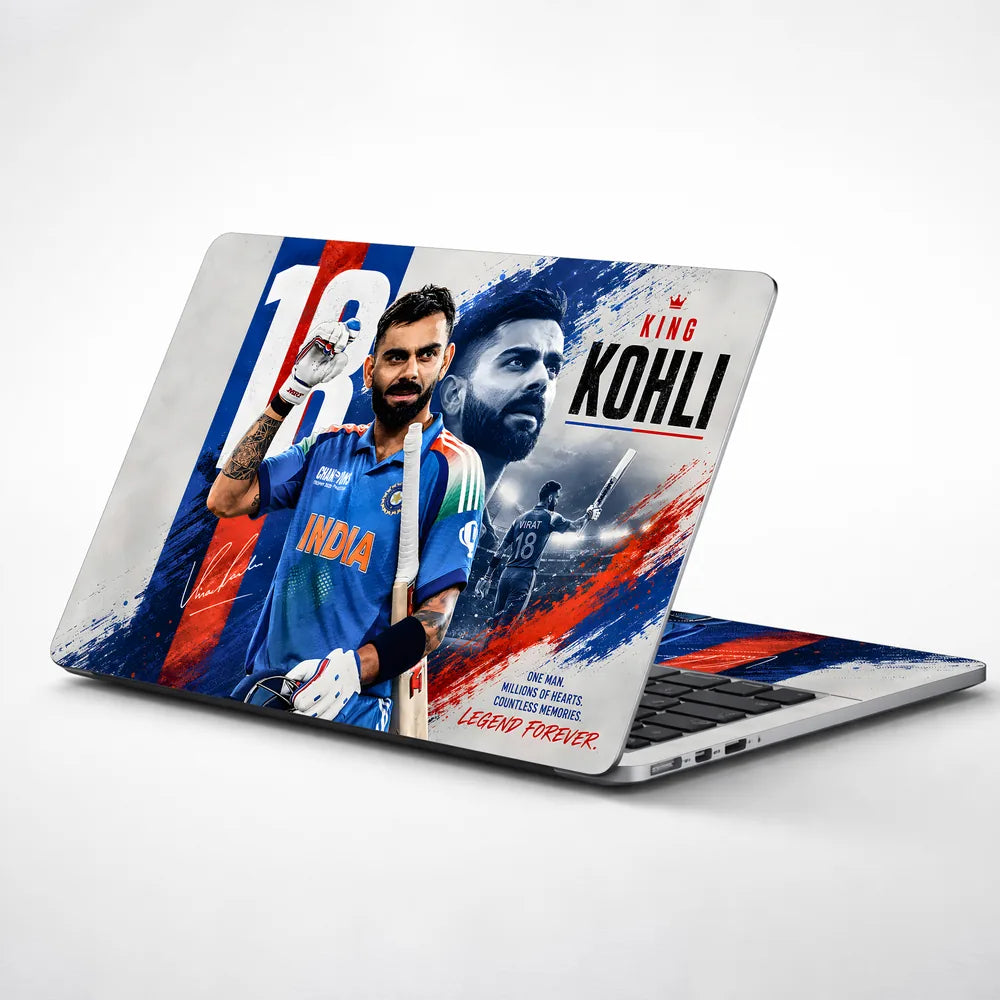 Kohli King 18 Legend Forever Laptop Skin - View 1