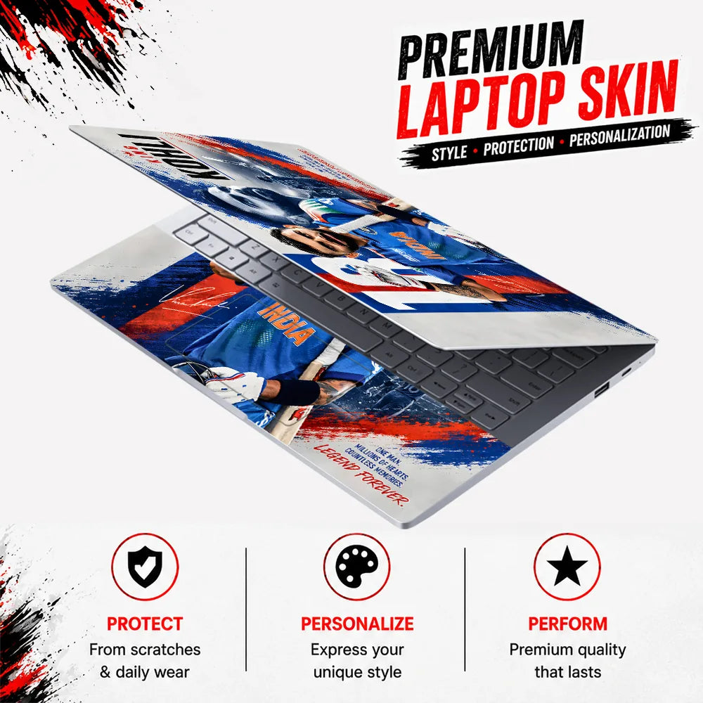 Kohli King 18 Legend Forever Laptop Skin - View 3