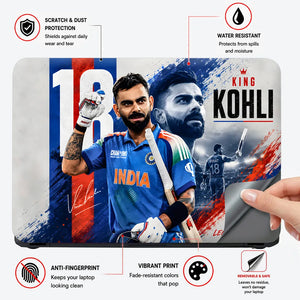 Kohli King 18 Legend Forever Laptop Skin - View 4