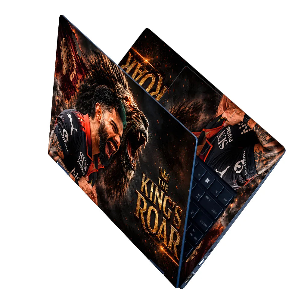 Kohli Kings Roar Lion Laptop Skin - View 2