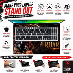 Kohli Kings Roar Lion Laptop Skin - View 5