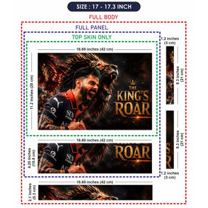 Kohli Kings Roar Lion Laptop Skin - View 9