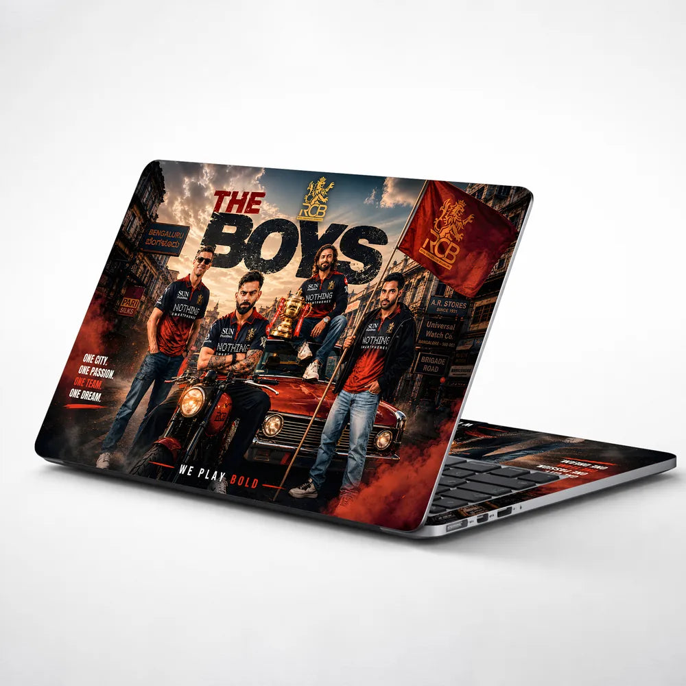 Kohli RCB The Boys Bold Laptop Skin - View 1