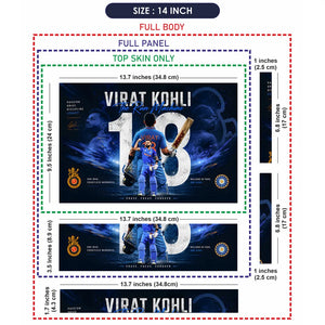 Kohli Run Machine 18 Legacy Laptop Skin - View 7