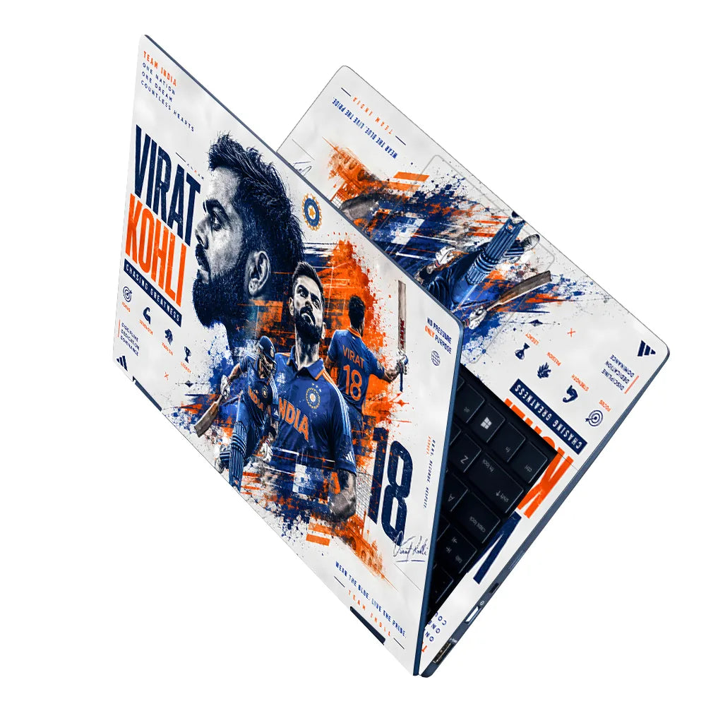 Kohli What Focus Strength Laptop Skin - View 2