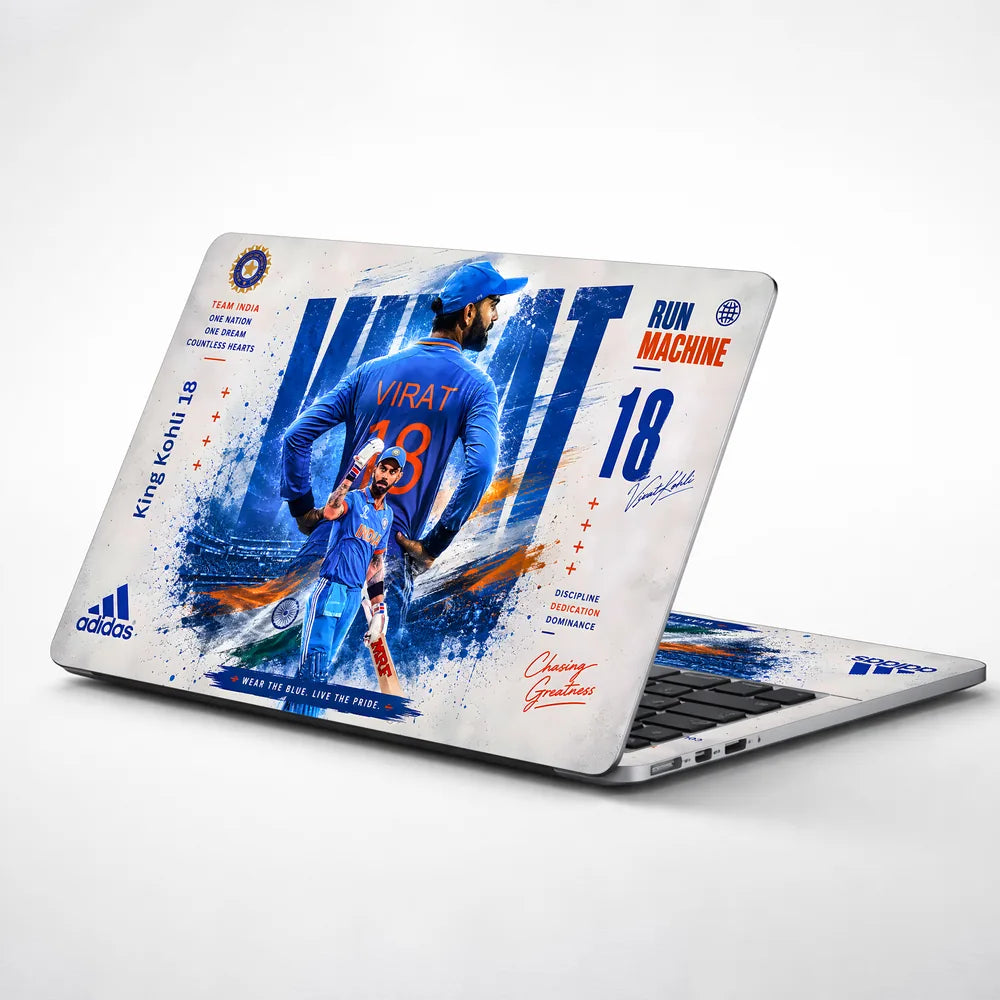 Kohli What King 18 Adidas Laptop Skin - View 1