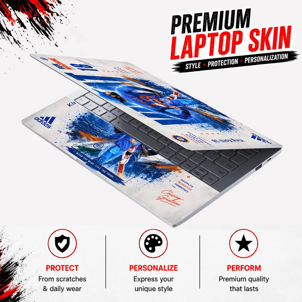 Kohli What King 18 Adidas Laptop Skin - View 3