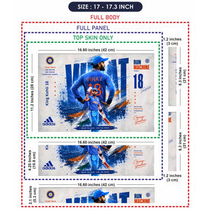 Kohli What King 18 Adidas Laptop Skin - View 9