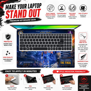Kohli World Cup Semi Final 2023 Laptop Skin - View 5