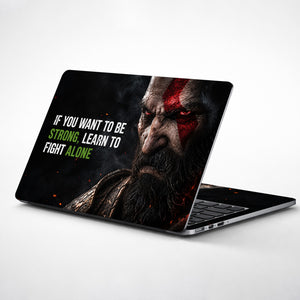 Kratos Be Strong Laptop Skin - View 1