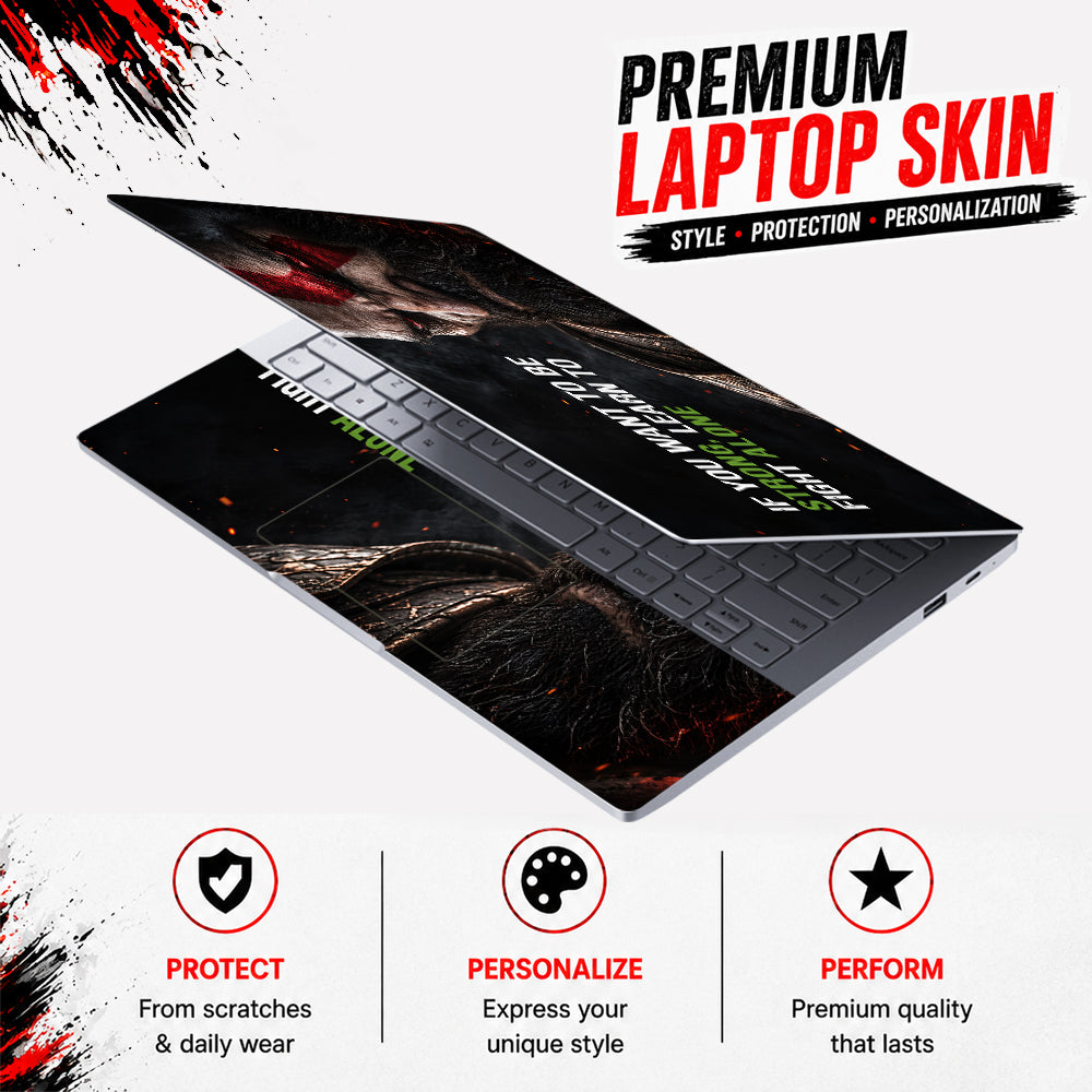 Kratos Be Strong Laptop Skin - View 3