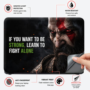 Kratos Be Strong Laptop Skin - View 4