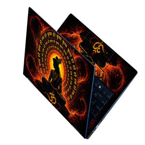 Krishna Hare Mantra Circle Laptop Skin - View 2