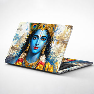 Krishna Royal Crown Face Laptop Skin - View 1