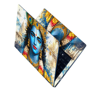 Krishna Royal Crown Face Laptop Skin - View 2