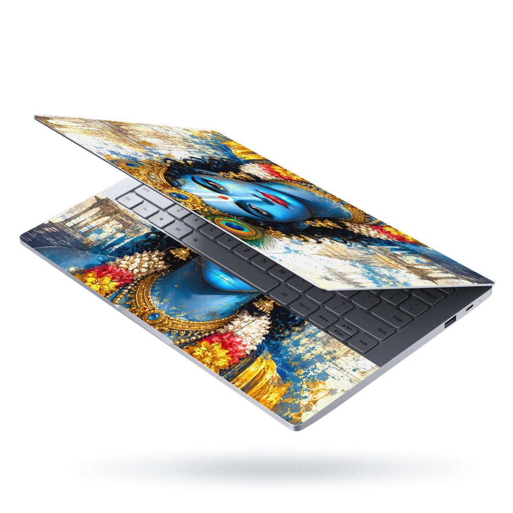 Krishna Royal Crown Face Laptop Skin - View 3