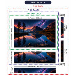 Landscape Twilight Mountain Lake Milky Way Reflection Laptop Skin - View 7