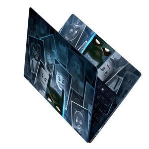 Lego Batman Villains Photo Collage Laptop Skin - View 2