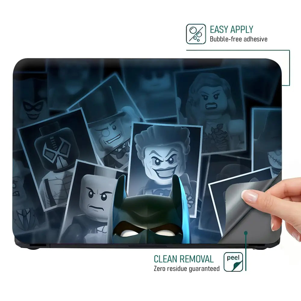 Lego Batman Villains Photo Collage Laptop Skin - View 4