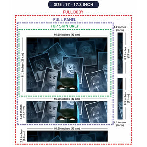 Lego Batman Villains Photo Collage Laptop Skin - View 9