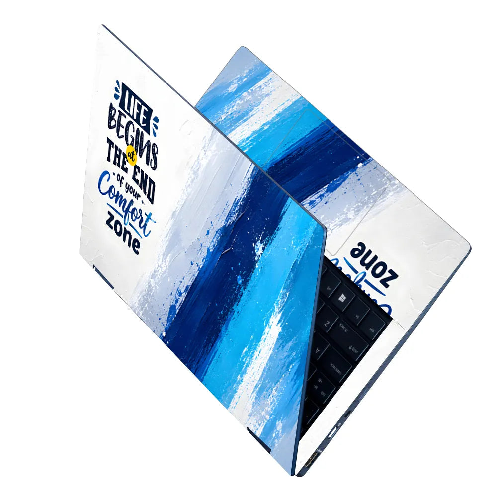 Life Begins Comfort Zone Laptop Skin - View 2