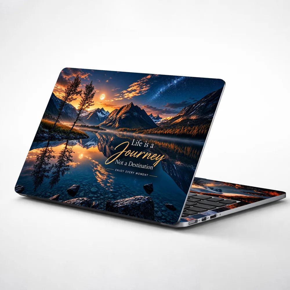 Life Is A Journey Lake Laptop Skin - View 1