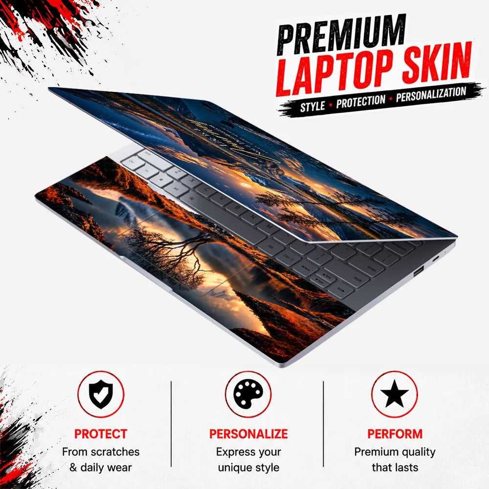 Life Is A Journey Lake Laptop Skin - View 3